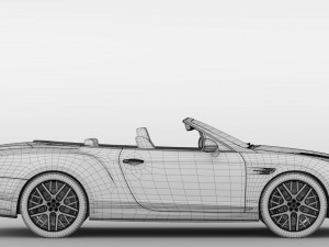 bentley continental supersport convertible 2018 Modelo 3D