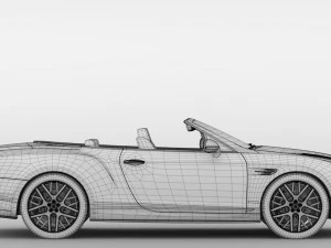 bentley continental supersport convertible 2018 3D Model