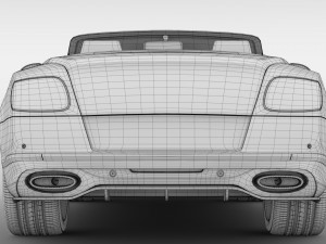 bentley continental supersport convertible 2018 Modelo 3D