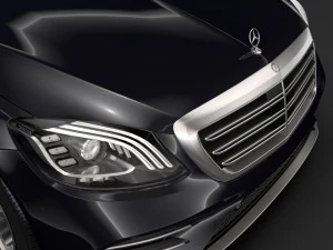 mercedes benz s 560 lang 4matic amg line w222 2018 3D Model