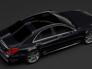 mercedes benz s 560 lang 4matic amg line w222 2018 3D Model