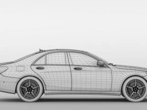 mercedes benz s 560 lang 4matic amg line w222 2018 3D Model