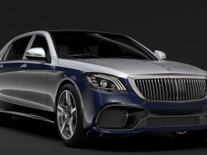 mercedes amg maybach s 65 x222 2019 3D मॉडल