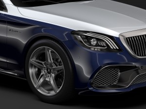 mercedes amg maybach s 65 x222 2019 3D मॉडल