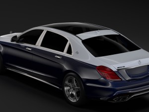 mercedes amg maybach s 65 x222 2019 3D मॉडल
