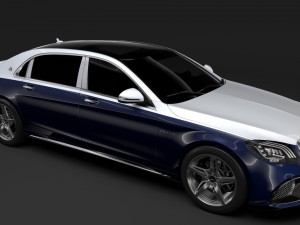 mercedes amg maybach s 65 x222 2019 3D मॉडल