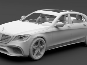mercedes amg maybach s 65 x222 2019 3D मॉडल