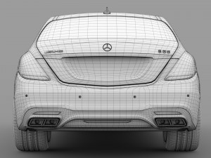 mercedes amg maybach s 65 x222 2019 3D मॉडल