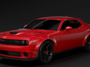 dodge challenger rt scat pack widebody lc 2019 3D Model