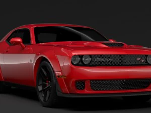 dodge challenger rt scat pack widebody lc 2019 3D Model