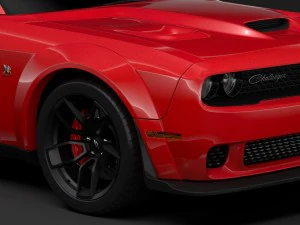 dodge challenger rt scat pack widebody lc 2019 3D Model