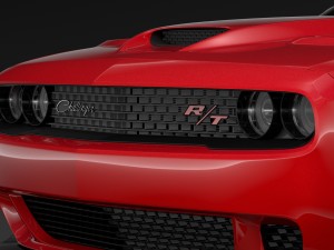 dodge challenger rt scat pack widebody lc 2019 Modelo 3D