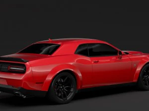 dodge challenger rt scat pack widebody lc 2019 3D Model