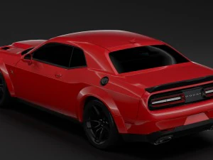 dodge challenger rt scat pack widebody lc 2019 3D Model