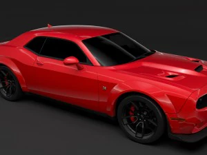 dodge challenger rt scat pack widebody lc 2019 3D Model
