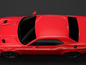 dodge challenger rt scat pack widebody lc 2019 3D Model