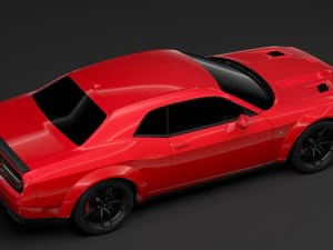 dodge challenger rt scat pack widebody lc 2019 3D Model