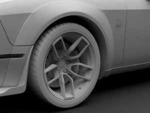 dodge challenger rt scat pack widebody lc 2019 3D Model