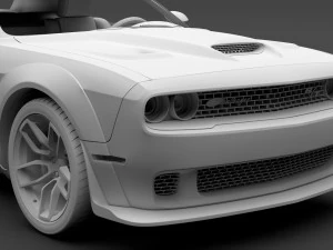 dodge challenger rt scat pack widebody lc 2019 3D Model