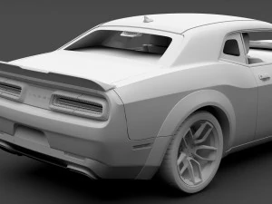 dodge challenger rt scat pack widebody lc 2019 3D Model