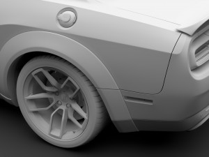 dodge challenger rt scat pack widebody lc 2019 Modelo 3D