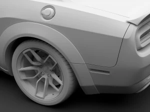 dodge challenger rt scat pack widebody lc 2019 3D Model