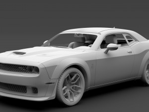 dodge challenger rt scat pack widebody lc 2019 Modelo 3D