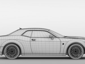 dodge challenger rt scat pack widebody lc 2019 Modelo 3D