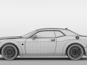 dodge challenger rt scat pack widebody lc 2019 Modelo 3D