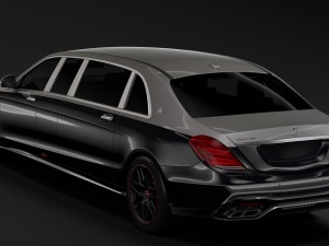 mercedes amg maybach s 65 pullman vv222 2019 Modelo 3D