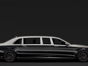 mercedes amg maybach s 65 pullman vv222 2019 3D Model