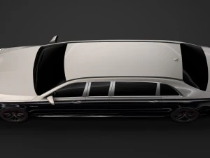 mercedes amg maybach s 65 pullman vv222 2019 3D Model