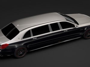 mercedes amg maybach s 65 pullman vv222 2019 Modelo 3D