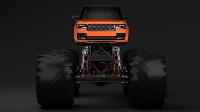 monster truck range rover svautobiography dynamic 3D Model .c4d .max .obj .3ds .fbx .stl .blend 