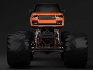 truk monster range rover svautobiografi dinamis Model 3D