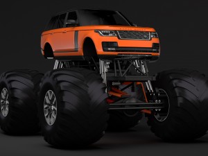 monster truck range rover svautobiography dynamic 3D Model