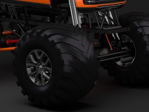 monster truck range rover svautobiography dynamic 3D Model