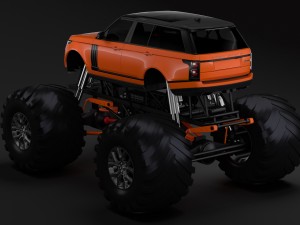 monster truck range rover svautobiography dynamic 3D Model