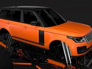 monster truck range rover svautobiography dynamic 3D Model
