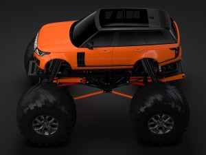 monster truck range rover svautobiography dynamic 3D Model