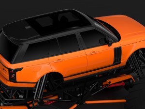 monster truck range rover svautobiography dynamic 3D Model