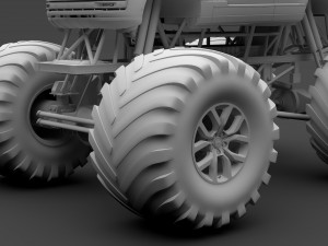 monster truck range rover svautobiography dynamic 3D Model