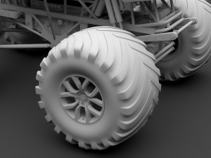 monster truck range rover svautobiography dynamic 3D Model