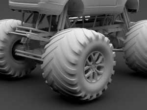 monster truck range rover svautobiography dynamic 3D Model