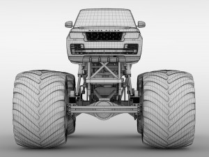 monster truck range rover svautobiography dynamic 3D Model