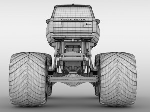 monster truck range rover svautobiography dynamic 3D Model