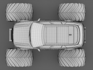 monster truck range rover svautobiography dynamic 3D Model