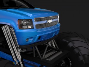 monster truck chevrolet suburban Modelo 3D