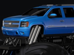 monster truck chevrolet suburban Modelo 3D