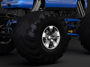 monster truck chevrolet suburban Modelo 3D